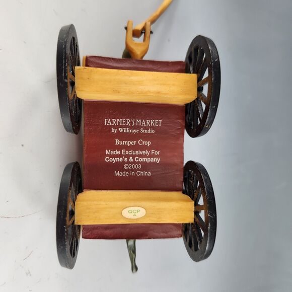 Williraye Studio Bumper Crop Wagon Crow Peapod Farmers Market 2003 Retired - Picture 9 of 10